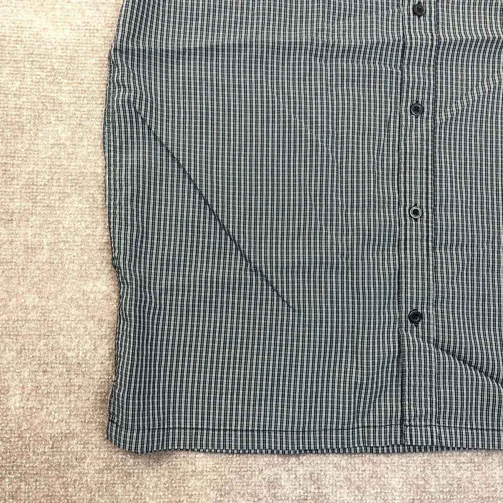 Jack O'Neill Casual Shirt Men 2XL Black Plaid Short Sleeve Classic Fit Button Up
